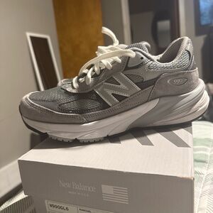 New Balance Light Gray Athletic Shoes 990